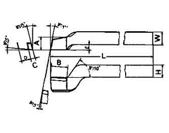 IMPA手冊 編號63309362型(左/右)高速鋼頭車刀(圖1) IMPA手冊 編號63309362型(左/右)高速鋼頭車刀(圖1)