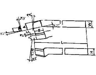 IMPA手冊 編號63302915型(左/右)高速鋼頭車刀(圖1) IMPA手冊 編號63302915型(左/右)高速鋼頭車刀(圖1)