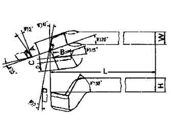 IMPA手冊 編號63310363型(左/右)高速鋼頭車刀(圖1) IMPA手冊 編號63310363型(左/右)高速鋼頭車刀(圖1)