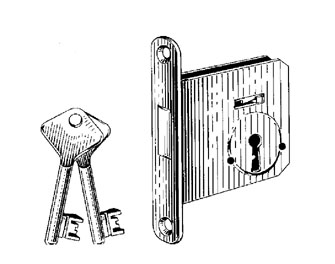 IMPA手冊(cè) 編號(hào)492111呆鎖舌式插鎖(圖1)