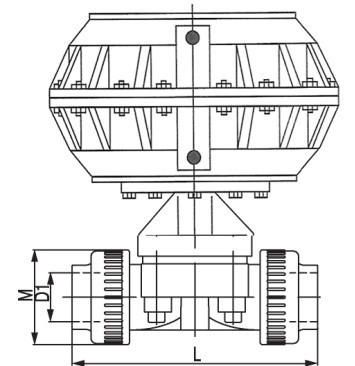 G641F-6S氣動(dòng)塑料隔膜閥(圖2)