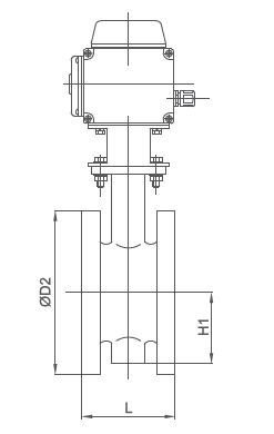 D941X不銹鋼電動(dòng)法蘭蝶閥(圖2)